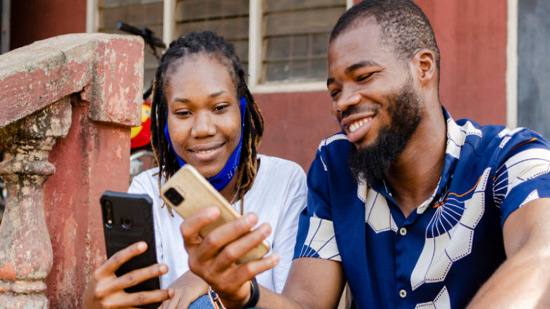 Young Africans use their phones and the internet to connect to local and global opportunities and be part of the digital tran