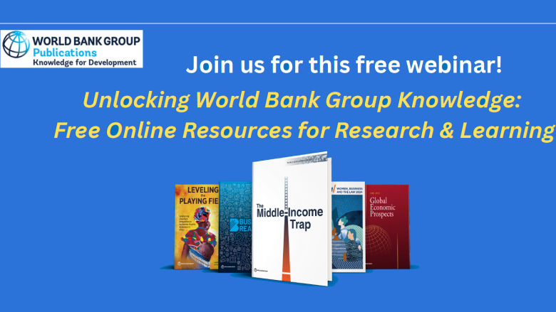 Flyer for the Webinar - WBG Open Resources for EDS13 Countries