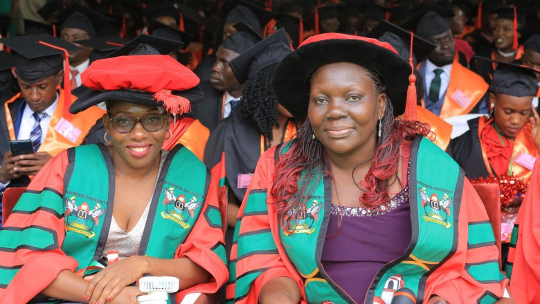 Recent PhD graduate Dr. Frances Nakakawa, a TAP-supported mentee at her PhD graduation ceremony