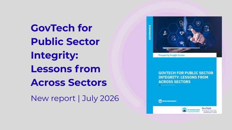 Web card for GovTech for Public Sector Integrity paper