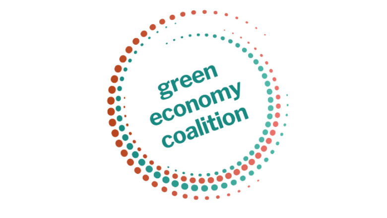 Green Economy Coalition logo, GEC is a partner of the Coalitions for Reforms Global Partnership
