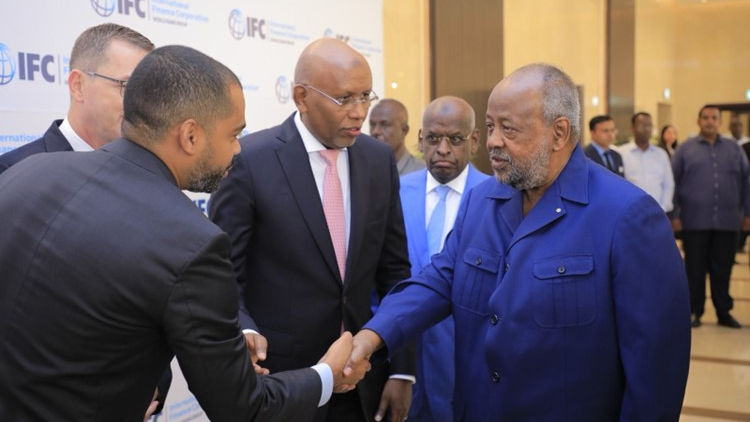 ED Harold with Djibouti President
