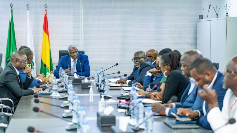 Visit in Conakry of Harold Tavares, Executive Director