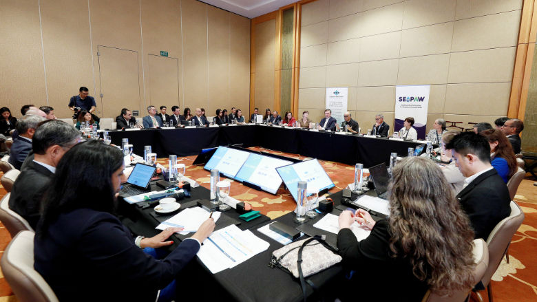 High-level Water Finance Roundtable at the Singapore Water Center in May 2025  