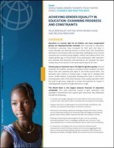 Achieving Gender Equality in Education: Examining Progress and Constraints