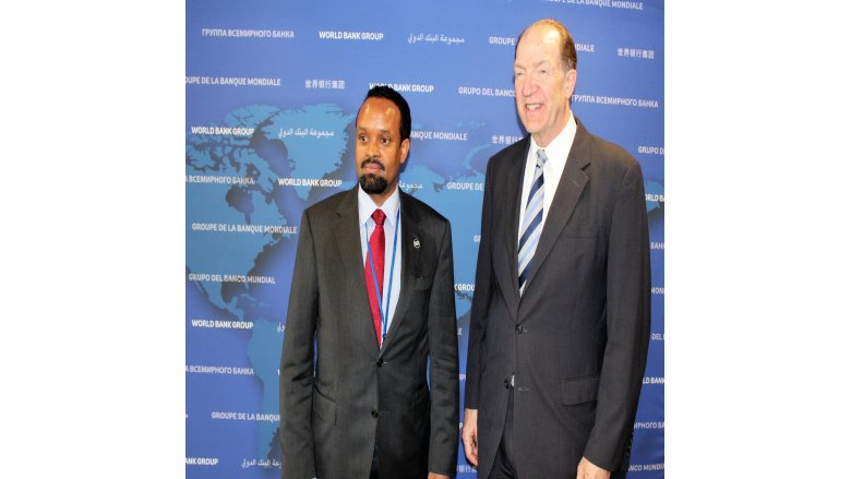 EDS14 - His Excellency Ahmed Shide, Minister of Finance for Ethiopia, with Mr. David Malpass