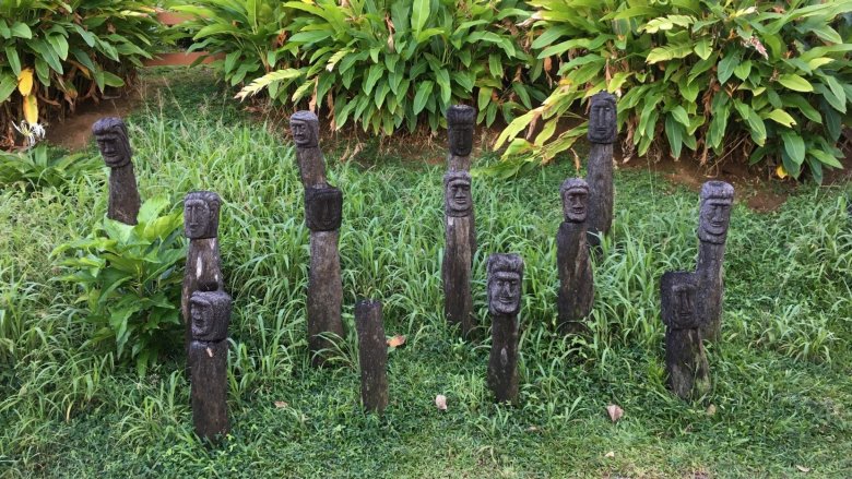 Carvings made by Kalinago people in Dominica