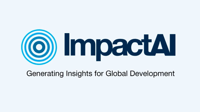 ImpactAI logo and tagline (Generating Insights for Global Development)