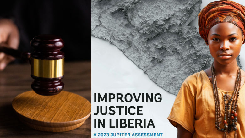 Cover of the report on improving justice in Republic of Liberia