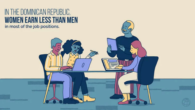two women and two men in an office