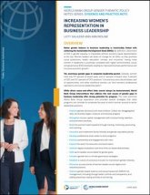 Increasing Women’s Representation in Business Leadership