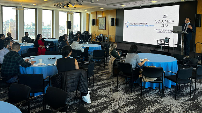 Marcelo Buitron, Special Assistant and Co-lead of the JJ-WBGSP giving the event’s opening remarks