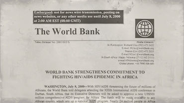 Press release -- World Bank Group strengthens commitment to fighting HIV/AIDS epidemic in Africa