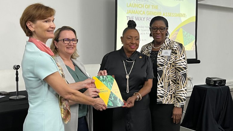 Photo of the launch of the 2022 Jamaica Gender Assessment report