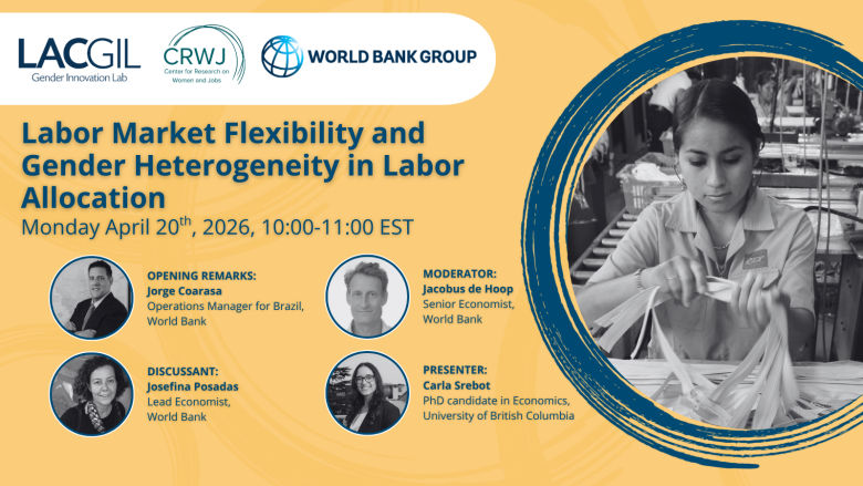 Banner with the name of the webinar Labor Market Flexibility