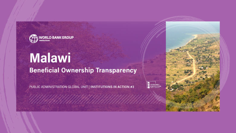 Image of a document about anticorruption in Malawi