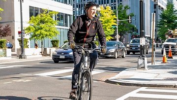 President Malpass biking to work