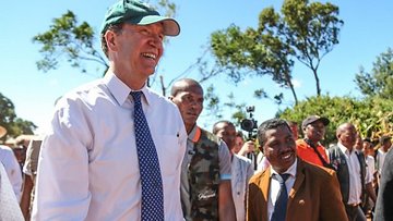 President Malpass at site visit in Madagascar