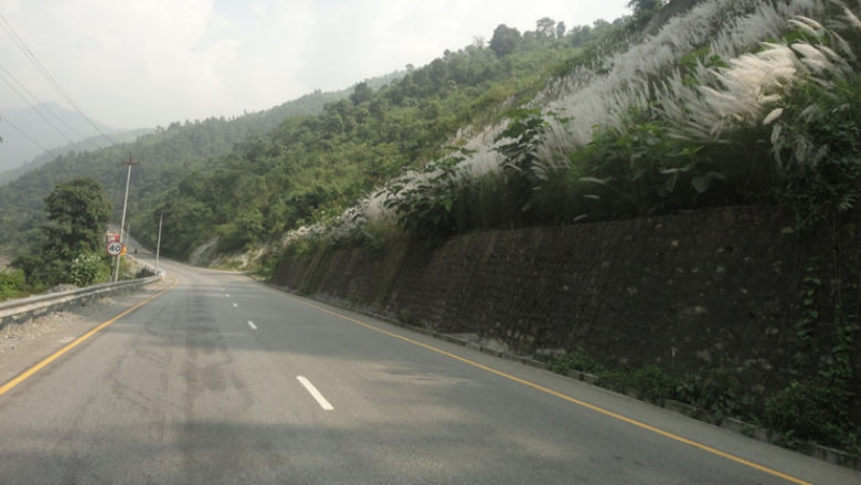 Slope protection work in Nepal's Narayanghat Muglin Road