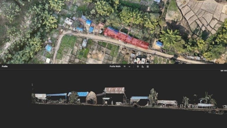 Ariel view of Birendranagar, Surkhet, Nepal