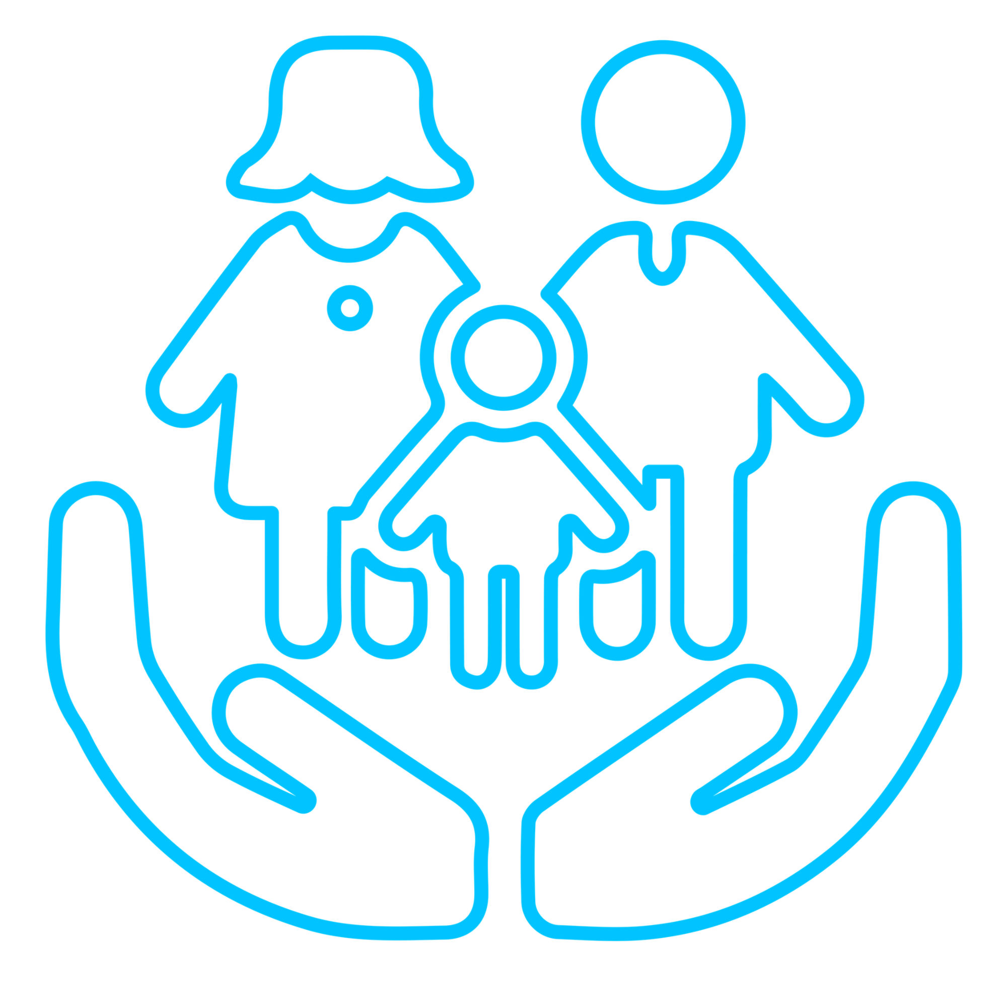 Icon showing a family 