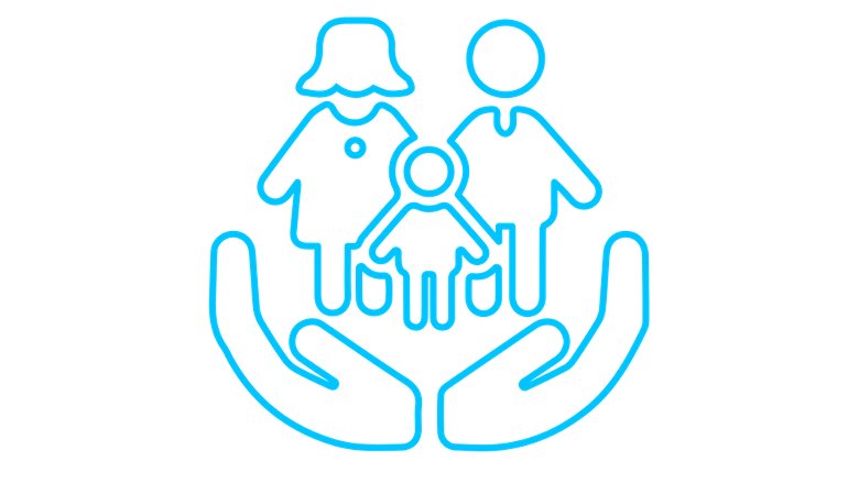 Icon showing a family 