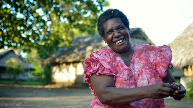 Ni-Vanuatu woman smiling