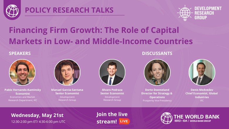 Financing Firm Growth: The Role of Capital Markets in Low- and Middle-Income Countries