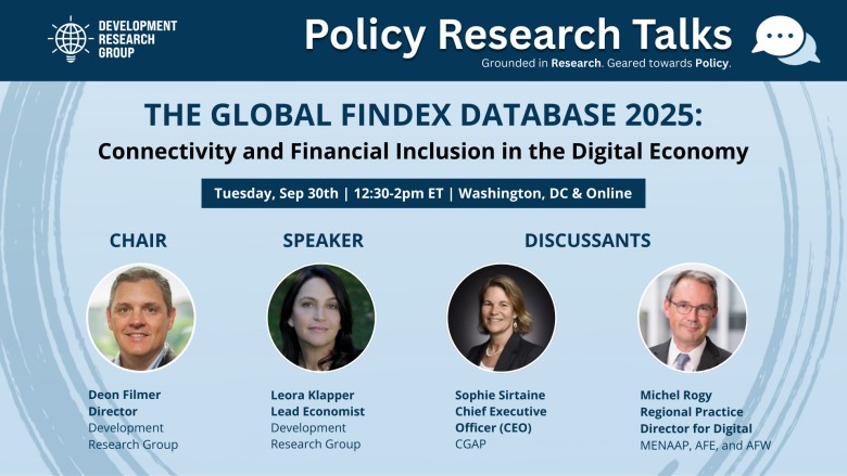 The Global Findex Database 2025: Connectivity and Financial Inclusion in the Digital Economy