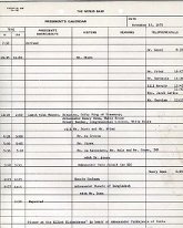 McNamara daily schedule November 15 1978