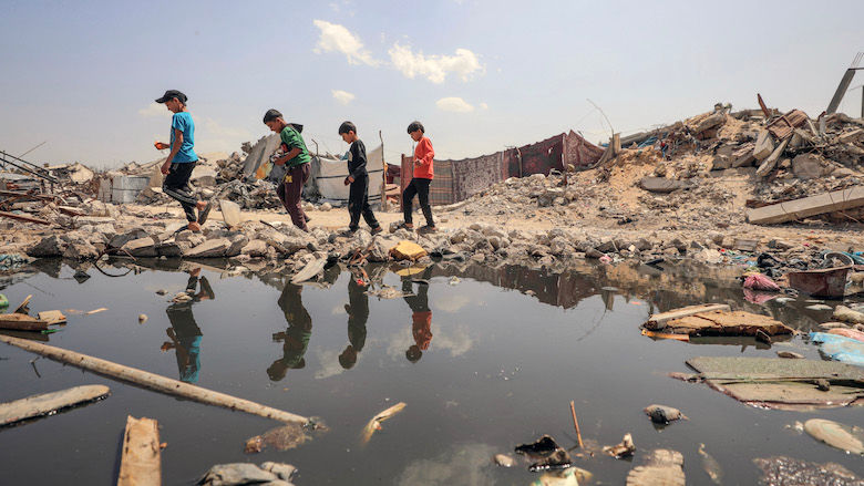 Palestinian children mena gaza 2025