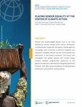 Placing Gender Equality at the Center of Climate Action