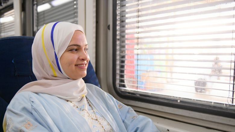 Reham, passenger of Egypt railway in Cairo. (World Bank)