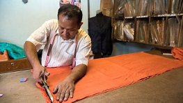 Tailor working