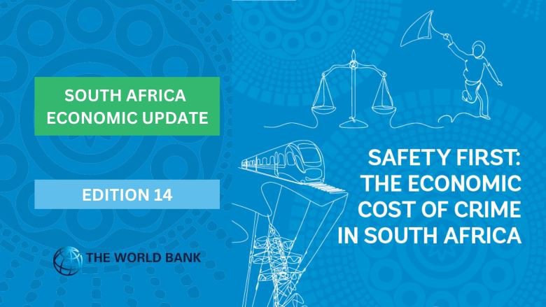 Cover graphic of the south africa economic update - cost of crime