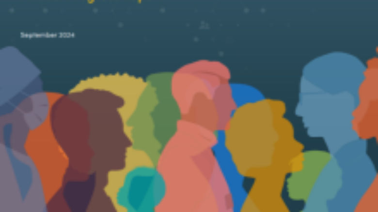 Digital illustration of people from different backgrounds, identities, and ages.