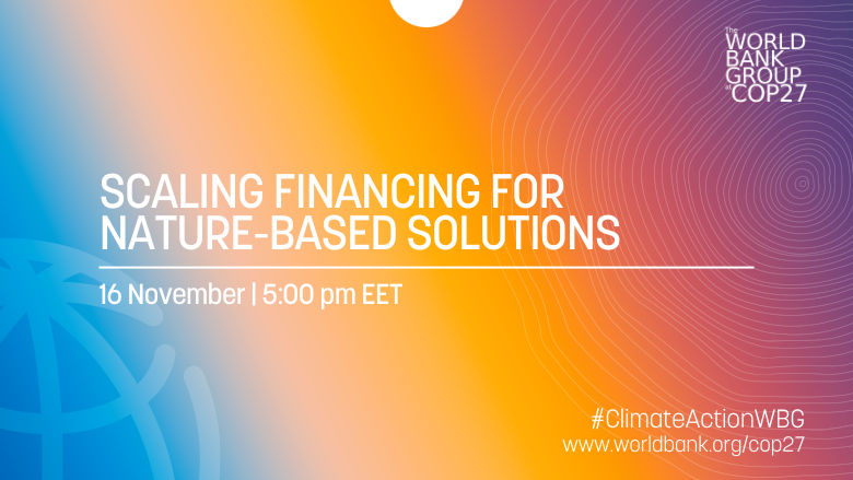 Scaling Financing for Nature Based Solutions Event 