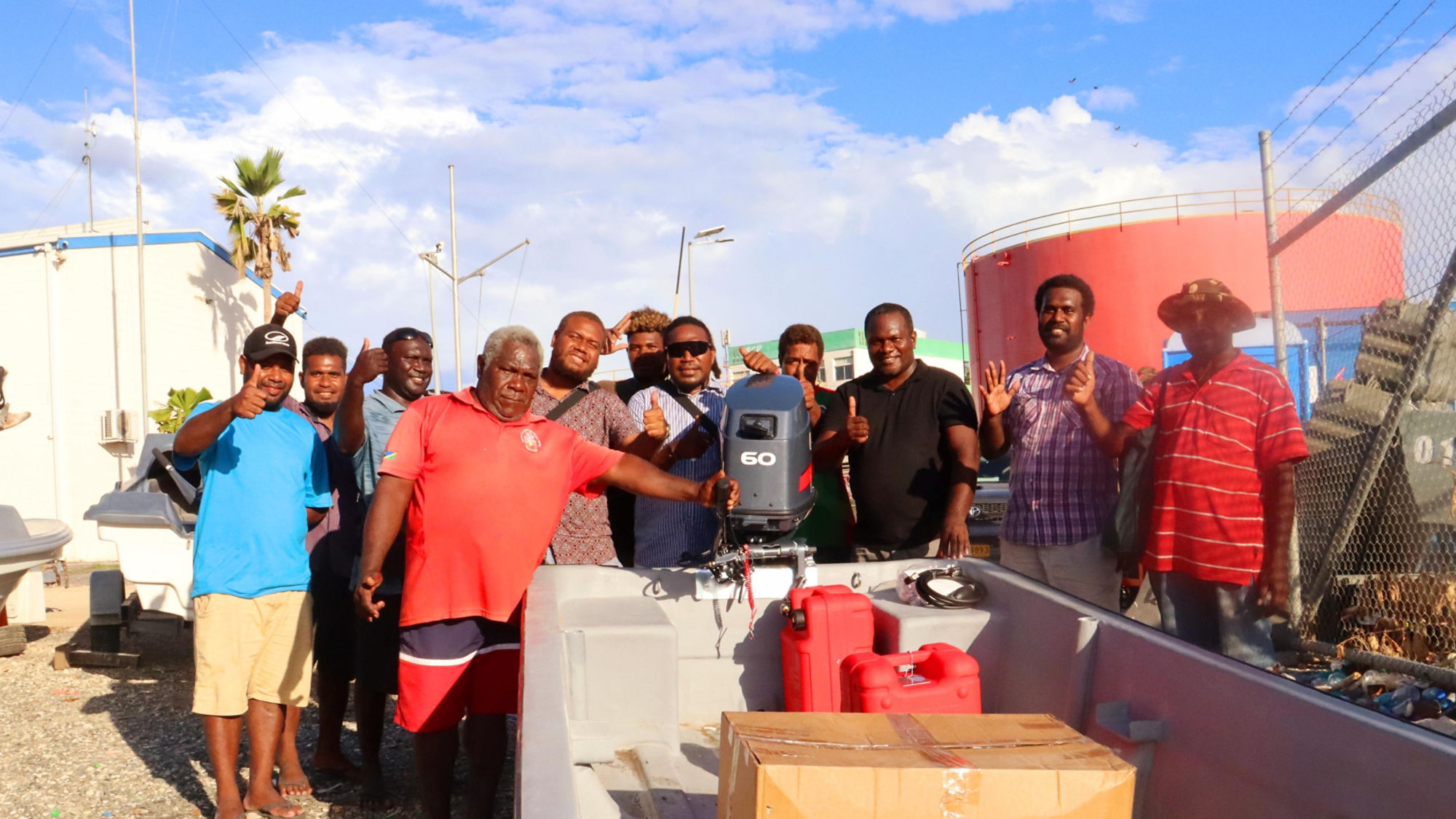 Solomon Islands Boat Handover Yandina RHC, Central Province April 2023