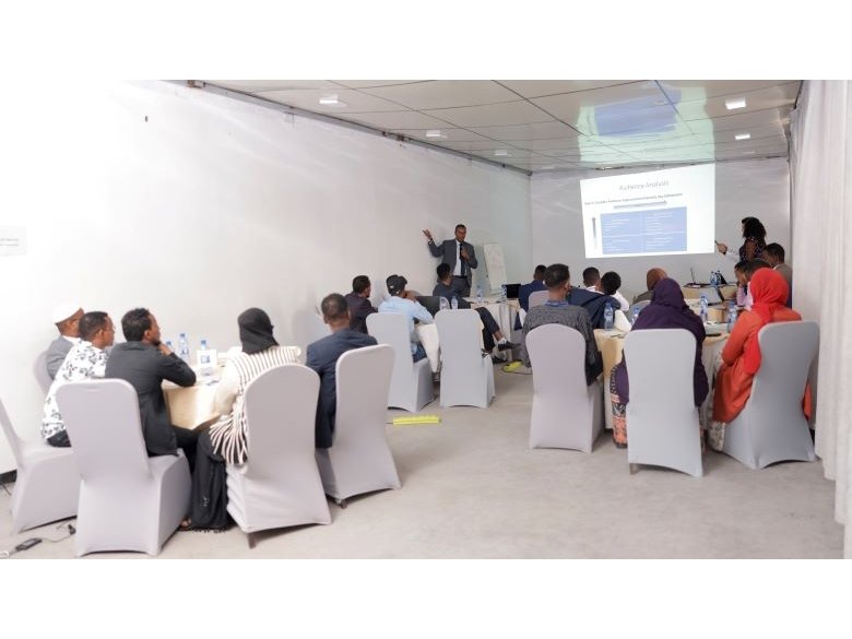 Strategic communications session at the Somalia training