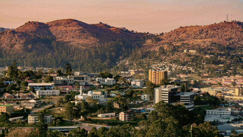 City of Manzini in Eswatini, size 780 by 439