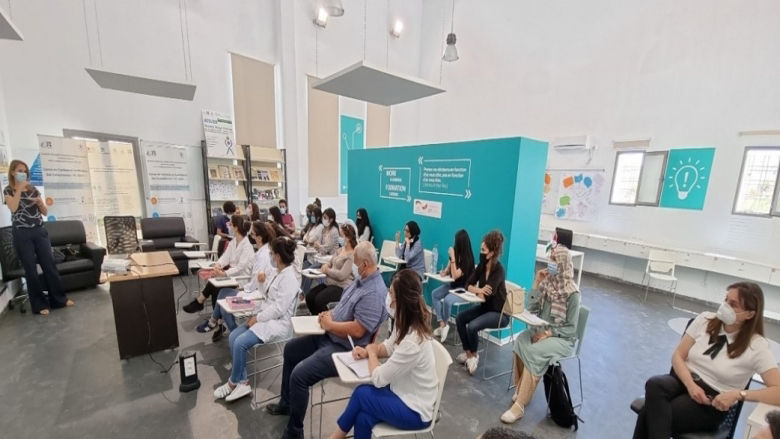 Tunisian entrepreneurs at an event with the organization Connect'Innov Tunisia.