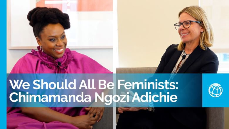 Anna Bjerde with Chimamanda Ngozi Adichie 