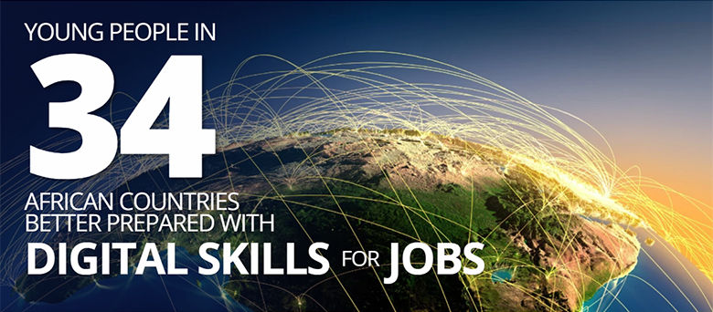 young people in 34 african countries better prepared with digital skills for jobs