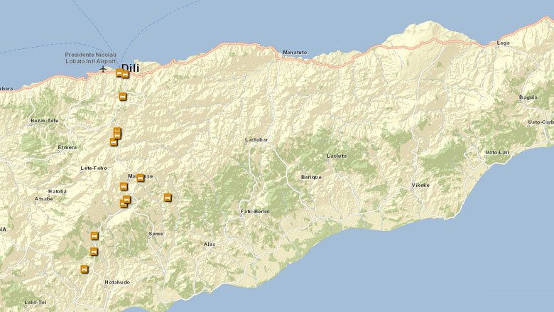 Timor-Leste Branch Roads Project Map