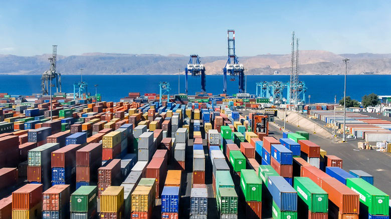 The port of Aqaba, Jordan