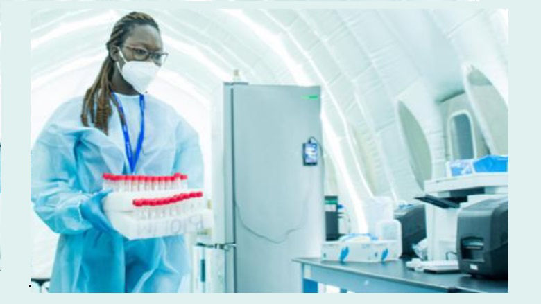 Woman on a laboratory 