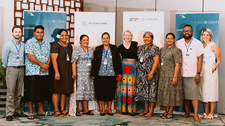 A group of policymakers from Tuvalu and World Bank participants at the Pacific Health Systems Flagship Course. 