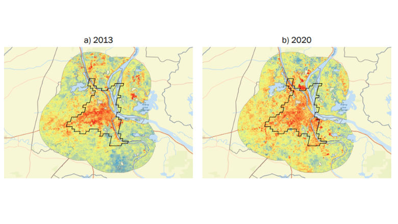 Heat index of Phnom Penh, Cambodia
