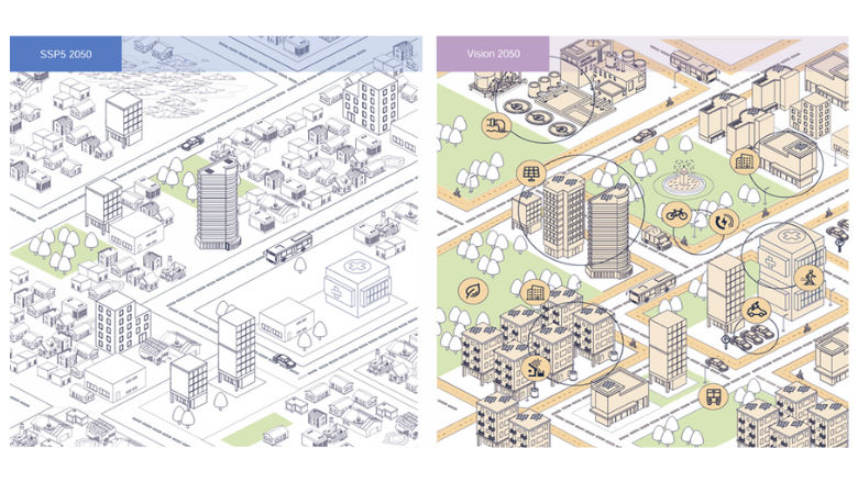 Growth scenarios of Phnom Penh, Cambodia
