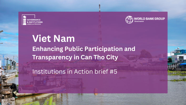 Image for Institutions in Action results brief on Viet Nam